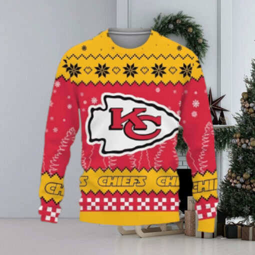 Snow Team Logo Kansas City Chiefs Christmas Tree Ugly Xmas Sweater