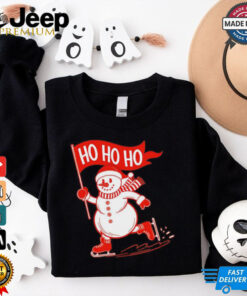 Snowman ice skating Christmas shirt