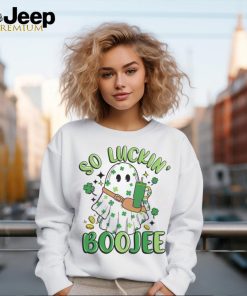 So Luckin Boujee Ghost Shamrock shirt