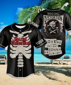 Social Distortion Orange County California Custom Baseball Jersey