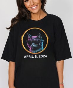 Solar Eclipse Glasses Cat April 8, 2024 Classic Tee