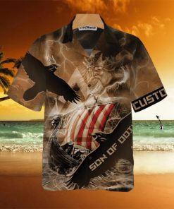 Son Of Odin Custom Name Aloha Hawaiian Shirts For Men For Women