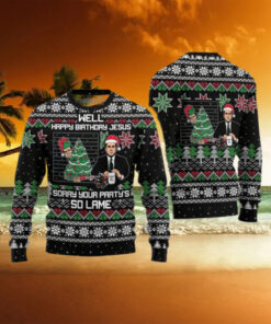 Sorry You Party So Lame Ugly Sweater