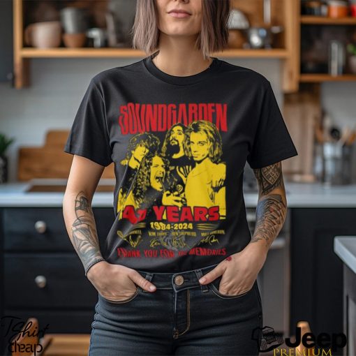 Soundgarden 40 Years 1984 2024 Thank You For The Memories T Shirt