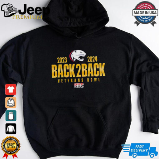 South Alabama Football Back to Back Veterans Bowl Champions 2023 2024 shirt