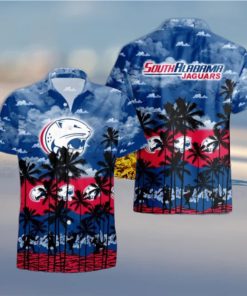 South Alabama Jaguars Palms Tree Hawaiian Shirt