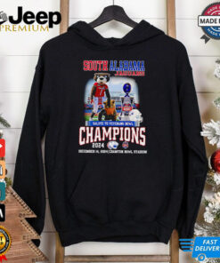 South Alabama Jaguars Salute to Veterans Bowl Champions 2024 mascot shirt