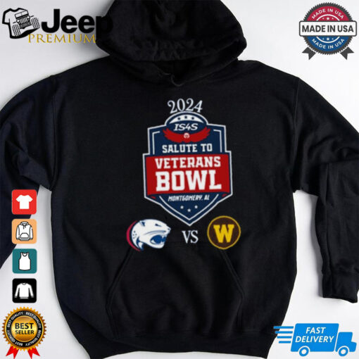 South Alabama Jaguars vs. Western Michigan Broncos 2024 IS4S Salute to Veterans Bowl shirt