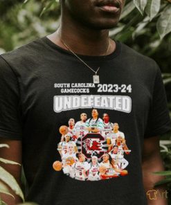 South Carolina Gamecocks 2023 2024 undefeated players shirt