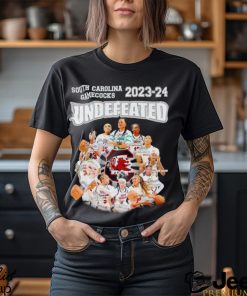 South Carolina Gamecocks 2023 24 undefeated signatures shirt