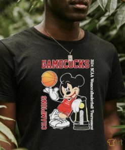 South Carolina Gamecocks Mickey Mouse Champions 2024 NCAA Women’s Basketball Tournament Shirt