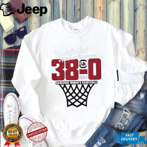 South Carolina Gamecocks Women’s Basketball 2024 Undefeated National Champions 38 0 shirt