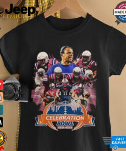 South Carolina State Bulldogs Cricket Celebration Bowl 2024 shirt featuring bold team graphics, vibrant colors, and celebratory design to commemorate the event.