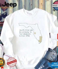 South Florida According To Tallahassee Circa 1956 Shirt