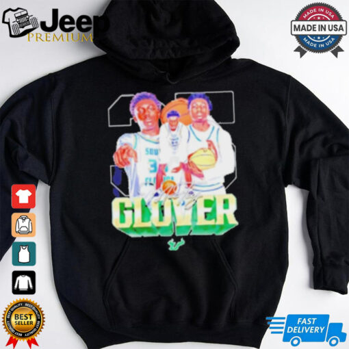 South Florida Bulls Basketball Taj Glover 35 signature Shirt