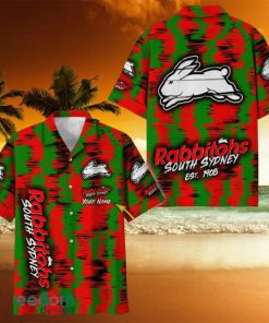 South Sydney Rabbitohs NRL Hawaiian Shirt Trending Design Custom Name