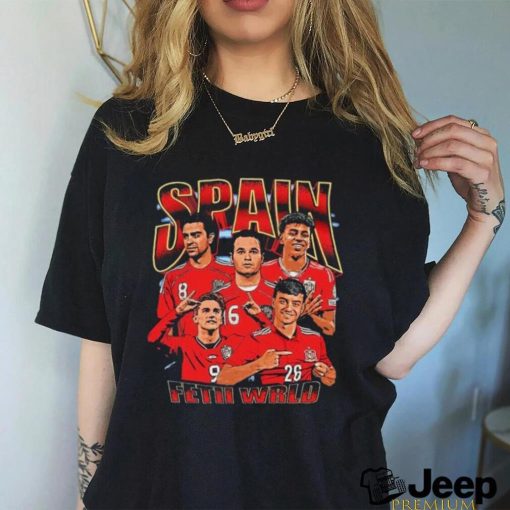 Spain Fetii World team cartoon shirt