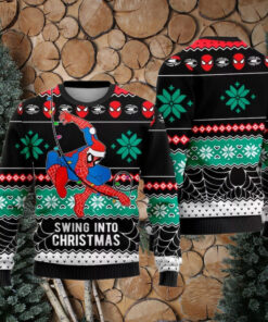 Spider Man Christmas Ugly Sweater, Spiderman Christmas Sweatshirt