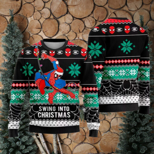 Spider Man Christmas Ugly Sweater, Spiderman Christmas Sweatshirt