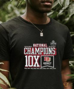 Denver Pioneers Ncaa Men’s ICE Hockey National Champions 10x Shirt