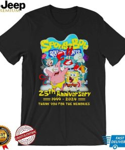 SpongeBob SquarePants 25th Anniversary 1999 2024 Thank You For The Memories shirt