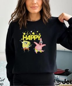 SpongeBob SquarePants Happy Dancing SpongeBob And Patrick shirt