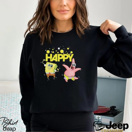 SpongeBob SquarePants Happy Dancing SpongeBob And Patrick shirt