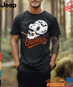 Spooky Snoopy Witch Ghost With Orioles Vintage Shirt