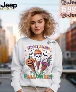 Spooky season tastes like halloween horror vibes shirt