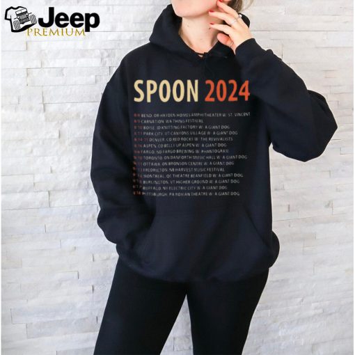 Spoon 2024 Tour T Shirt, Spoon Band Fan Shirts