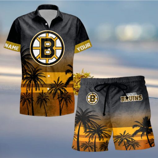Sportwearmerch Boston Bruins NHL Special Personalized Hawaiian And Short Pants Cocconut Pattern For Fan