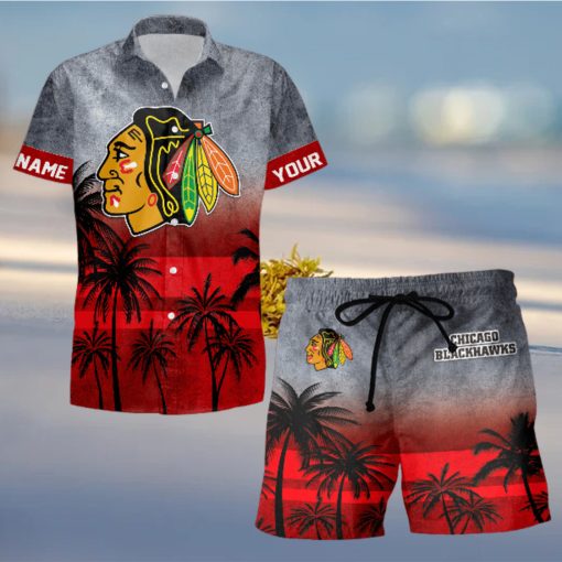 Sportwearmerch Chicago Blackhawks NHL Special Personalized Hawaiian And Short Pants Cocconut Pattern For Fan