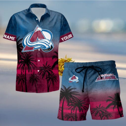 Sportwearmerch Colorado Avalanche NHL Special Personalized Hawaiian And Short Pants Cocconut Pattern For Fan