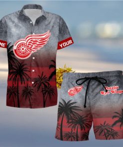 Sportwearmerch Detroit Red Wings NHL Special Personalized Hawaiian And Short Pants Cocconut Pattern For Fan