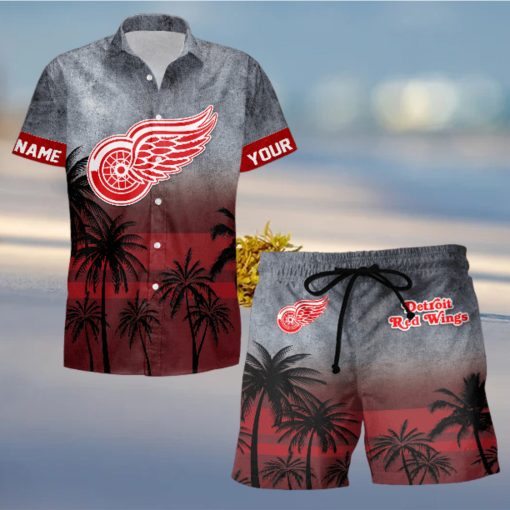 Sportwearmerch Detroit Red Wings NHL Special Personalized Hawaiian And Short Pants Cocconut Pattern For Fan