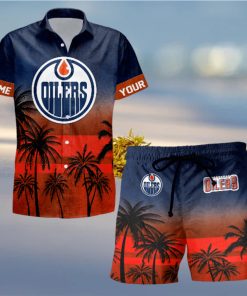 Sportwearmerch Edmonton Oilers NHL Special Personalized Hawaiian And Short Pants Cocconut Pattern For Fan