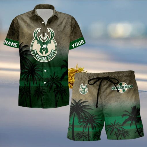 Sportwearmerch Milwaukee Bucks NBA Personalized Hawaiian Shirt And Short Pants For Fan