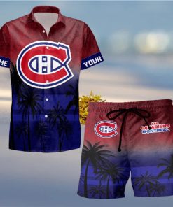 Sportwearmerch Montreal Canadiens NHL Special Personalized Hawaiian And Short Pants Cocconut Pattern For Fan