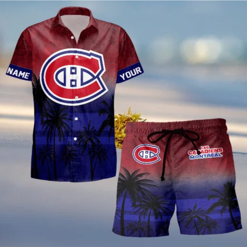 Sportwearmerch Montreal Canadiens NHL Special Personalized Hawaiian And Short Pants Cocconut Pattern For Fan