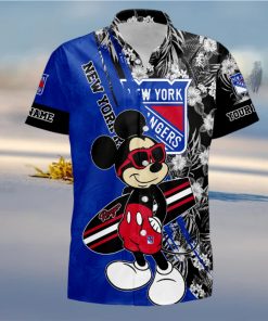 Sportwearmerch NHL New York Rangers Hawaiian Shirt Short Pants For Fan