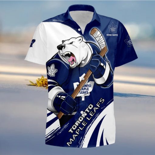 Sportwearmerch NHL Toronto Maple Leafs Hawaiian Shirt Short Pants For Fan