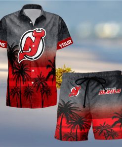 Sportwearmerch New Jersey Devils NHL Special Personalized Hawaiian And Short Pants Cocconut Pattern For Fan