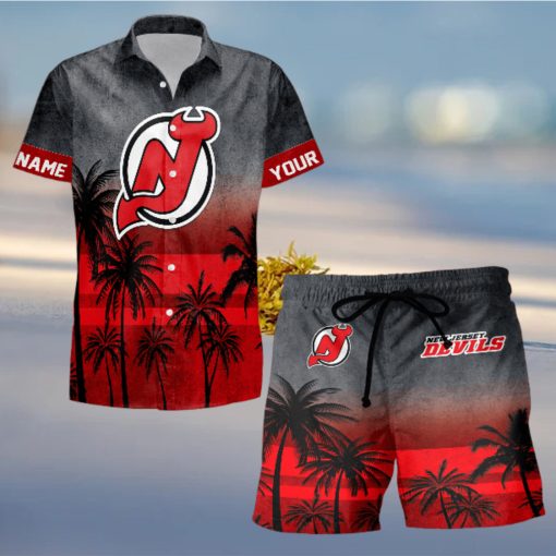 Sportwearmerch New Jersey Devils NHL Special Personalized Hawaiian And Short Pants Cocconut Pattern For Fan