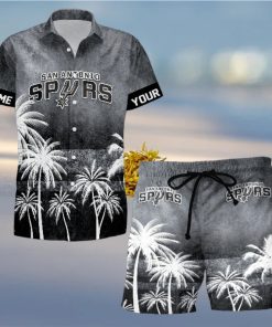 Sportwearmerch San Antonio Spurs NBA Personalized Hawaiian Shirt And Short Pants For Fan