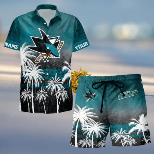 Sportwearmerch San Jose Sharks NHL Special Personalized Hawaiian And Short Pants Cocconut Pattern For Fan