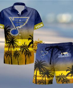 Sportwearmerch St Louis Blues NHL Special Personalized Hawaiian And Short Pants Cocconut Pattern For Fan