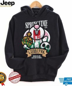 Springtime in Caerbannog Home of the Killer Rabbit t shirt