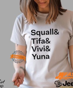 Squall & Tifa & Vivi & Yuna Shirt