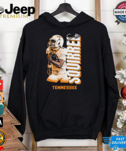 Squirrel White Football Tennessee Volunteers Illustrated Signature Graphic t shirt