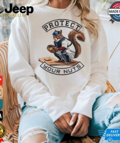 Squirrel catcher baseball protect your nuts shirt